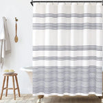 Rideau de douche élégant avec motif rayé, idéal pour une salle de bain moderne et épurée. Ses tons neutres s'harmonisent parfaitement avec divers styles de décoration intérieure. Le design à rayures évoque une ambiance chic et minimaliste. Accessoire parfait pour ajouter une touche esthétique à votre espace de bain tout en offrant une protection efficace. Pratique et stylé, ce rideau rehausse l'élégance de votre salle de bain.
