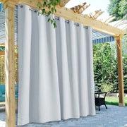 rideau extérieur gris clair tissu texturé moderne total opaque métalliques