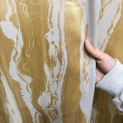 rideau doré opaque motif marbre transparent voilage beige moderne minimaliste