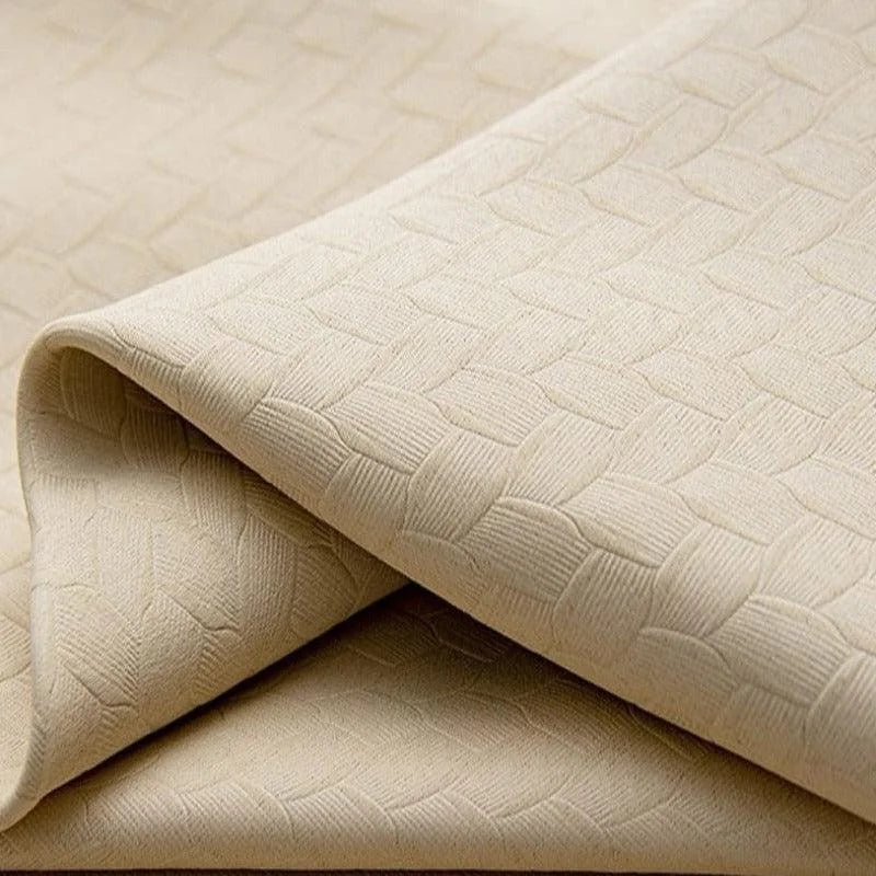 Texture décorative en relief beige, idéale pour la décoration intérieure, offrant une touche élégante et moderne à n'importe quel espace de vie. Convient pour l'ameublement et la rénovation intérieure.