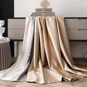 rideau moderne élégant beige gris blanc lisse texturé opaque translucide tringle rideaux