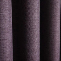 Rideau en Polyester violet foncé à oeillets