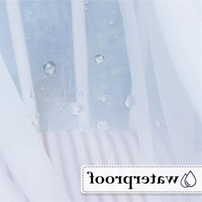 Voile imperméable translucide avec gouttelettes, idéal pour protection contre l'humidité. Solution pratique pour intérieur et extérieur, offrant une barrière efficace contre les éclaboussures. Accessoire polyvalent pour la maison et le jardin.