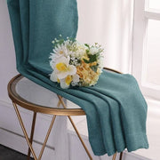 rideau bleu turquoise vert foncé textile décoratif tissu contemporain occlusion intérieure métalliques fleurs artificielles