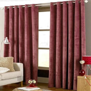 rideau fenêtre sous sol rouge bordeaux texture veloutée moderne classique opacité totale plis flamands