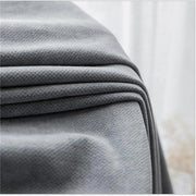 rideau gris semi transparent texture gaufrée moderne tringle rideaux chambre salon decoration interieur minimaliste