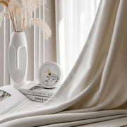 rideau crème texturé semi transparent moderne 100x250cm 150x250cm 200x250cm 250x250cm 300x250cm