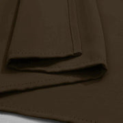 rideau extérieur isolant thermique marron foncé opaque polyester texturé moderne rustique tringle