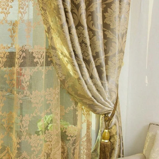 Rideau Jaune Motif