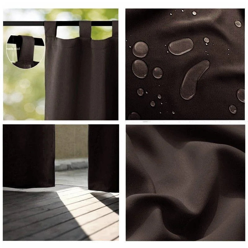 Rideau isolant thermique, couleur marron foncé, idéal pour une décoration élégante et moderne. Conçu pour bloquer la lumière, il offre une meilleure régulation de la température de votre pièce. Parfait pour le salon, la chambre ou tout espace de vie, il ajoute une touche de sophistication et d'intimité à votre intérieur. Découvrez ses propriétés hydrofuges qui garantissent un entretien facile et une longévité accrue.