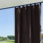 Rideau occultant marron pour salon, installation facile, style moderne, convient pour intérieur, idéal pour bloquer la lumière, améliore l'isolation thermique, accessoire déco élégant pour fenêtres.