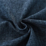 rideaux texturés bleu foncé marron gris opaques élégants chambre coucher tringle classique