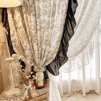Rideau Noir Et Blanc Baroque