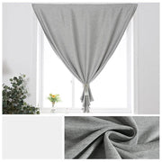 rideau gris moderne tissu opaque minimaliste liens fixation différentes tailles