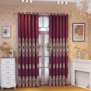 rideau floral opaque rideau voilage transparent ensemble classique décoration chambre coucher motifs brodés