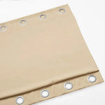 Panneau de rideau beige avec œillets métalliques, idéal pour contrôler la luminosité intérieure et ajouter une touche de style moderne à votre décoration. Parfait pour les salons, chambres ou espaces de travail, ce rideau offre à la fois élégance et fonctionnalité.