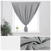 rideau fenetre gris tissu uni moderne opacité scratch fixe armoire penderie dressing