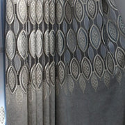 rideau occultant sonore gris motif géométrique transparence voilage moderne élégant isolation thermique