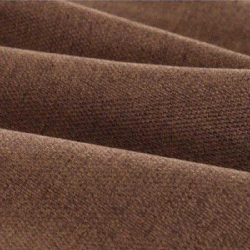 Rideau marron élégant pour salon moderne, texture douce, couleur chaude, idéal pour décoration intérieure, apporte confort et ambiance chaleureuse à votre espace de vie.