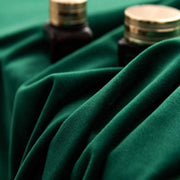 rideau velours vert foncé passe tringle plis flamands blanc moderne opaques transparentsluxueux