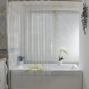 rideau douche transparent moderne strié 120x180cm 150x200cm 180x200cm océane minimaliste