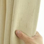 Rideau beige élégant pour salon, design moderne, idéal pour ajouter une touche de sophistication à votre intérieur, facile à accrocher, offre une belle luminosité naturelle tout en préservant l'intimité.