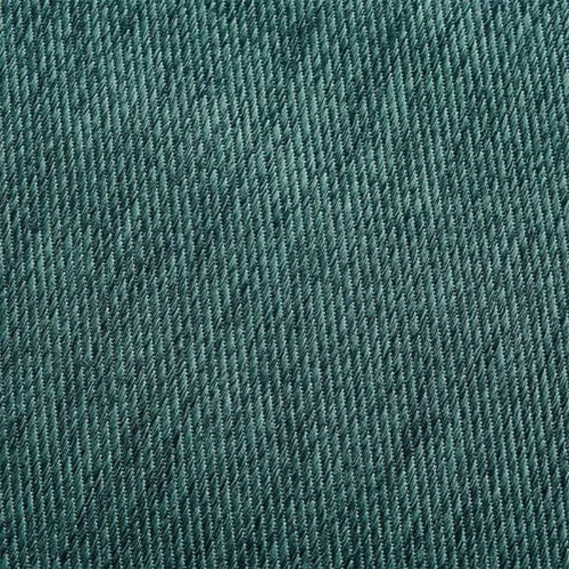 Texture élégante de tissu bleu-vert avec un motif de tissage en diagonale, parfaite pour la mode intérieure et la décoration moderne.