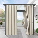 Pergola moderne avec rideaux beige, idéale pour créer un espace ombragé et élégant sur une terrasse. Design contemporain et fonctionnel, parfait pour les jardins ou les balcons. Solution pratique pour profiter de l'extérieur tout en protégeant du soleil.