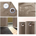 Rideau occultant marron avec œillets de 4 cm, parfait pour bloquer la lumière et offrir une isolation thermique. Conçu pour un usage intérieur, il présente une résistance à l’eau assurant une durabilité. Idéal pour chambre, salon ou bureau, ce rideau pratique dresse une barrière contre les rayons du soleil pour un confort optimal.