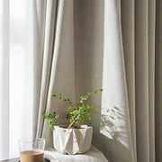 rideau thermique gris clair opaque voilage blanc transparent moderne minimaliste zigzag