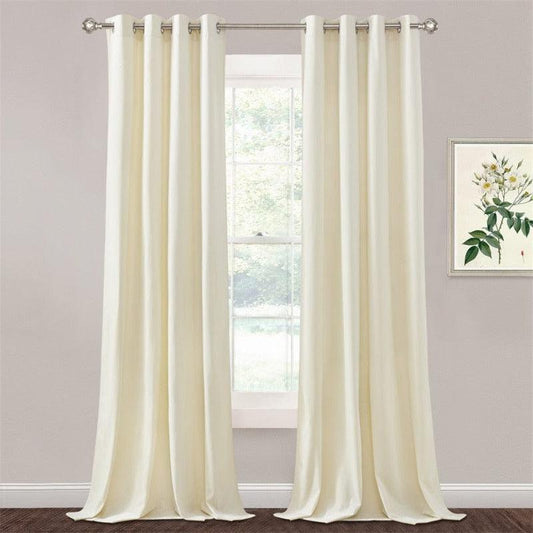 Rideau Velours Blanc