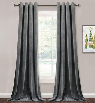 Rideaux élégants de couleur grise, longueur du sol, idéals pour salon moderne, améliorant l'intimité et le style de votre intérieur. Parfait pour habiller fenêtres avec charme et sophistication.