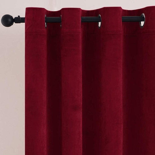 Rideau Velours Rouge