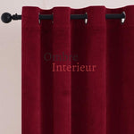 Rideau Velours Rouge | Ombre Interieur