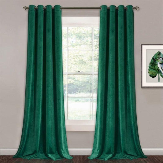 Rideau Velours Vert