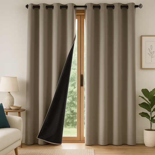 Rideau khaki isolant