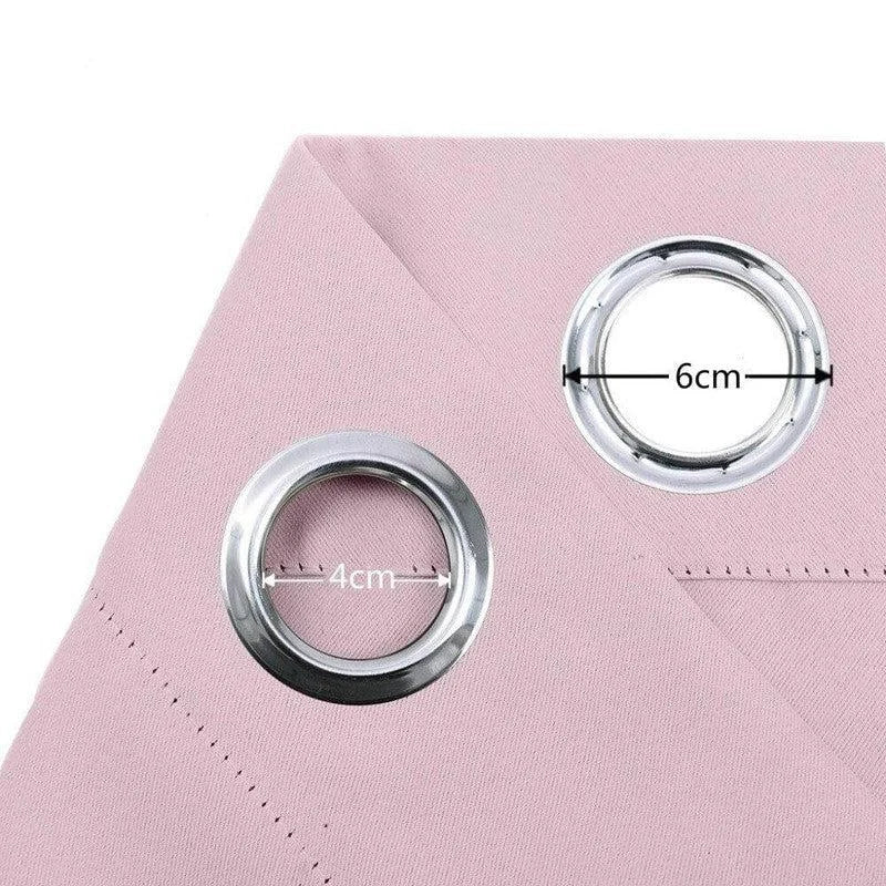 Œillets métalliques robustes pour rideaux, mesure 4 cm de diamètre intérieur et 6 cm de diamètre extérieur, idéals pour une installation facile et rapide des rideaux, couleur rose élégante ajoutant une touche moderne à votre décoration intérieure.