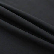 rideaux noir tissu texturé opaques modernes tringle minimaliste chambre salon