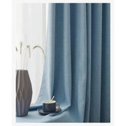rideaux bleu gris chevron modernes haute opacité plis flamands passe tringle galon fronceur 200cm
