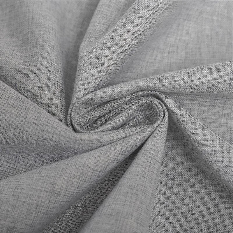Tissu gris élégant pour confection de vêtements et décoration intérieure, idéal pour rideaux, nappes et coussins. Texture douce et design moderne.