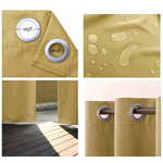 Rideau occultant jaune avec œillets métalliques, idéal pour bloquer la lumière et offrir une intimité optimale. Résistant à l'eau. Parfait pour le salon, la chambre ou la terrasse, assurant une décoration élégante et moderne. Assemblage facile grâce à la largeur des œillets de 7 cm. Accessoire tendance et fonctionnel pour tout intérieur.