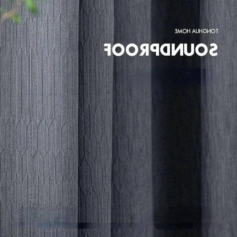 Rideau insonorisant gris pour isolation sonore optimale, design moderne et élégant, idéal pour la maison ou le bureau, améliore l'intimité et réduit le bruit extérieur. Parfait pour une ambiance calme et sereine.
