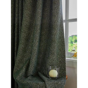 rideaux isolants phoniques vert foncé beige tissu chevron contemporain opaques