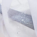 Voile transparent imperméable avec gouttes d'eau, idéal pour une décoration intérieure moderne et élégante. Parfait pour filtrer la lumière tout en assurant une protection contre l'humidité, apportant fraîcheur et style à votre espace de vie.