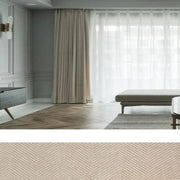 rideaux modernes beige clair blanc texture verticale voilage transparent tringle fronceur passe tringle plis