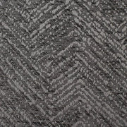rideaux modernes gris zigzag tissage visible passe tringle plis flamands galon fronceur chambre coucher
