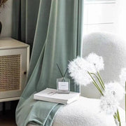 rideaux modernes vert olive blanc velours opaques minimalistes 100x250cm 150x250cm 200x250cm 250x250cm