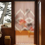 Rideau à perles suspendu, idéal pour la décoration intérieure et la séparation des espaces, avec motif géométrique attrayant. Parfait pour ajouter une touche élégante à votre salon ou chambre, offrant à la fois design et fonctionnalité.