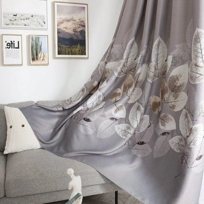 Rideaux élégants à motif de feuilles, parfaits pour embellir votre salon avec une touche naturelle et apaisante. Ces rideaux offrent une décoration esthétique et moderne, idéale pour filtrer la lumière et créer une ambiance chaleureuse. Transformez votre espace de vie grâce à ce design raffiné et captivant.