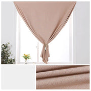 rideau fenêtre beige rosé texture minimaliste øllét métallique opacité simple